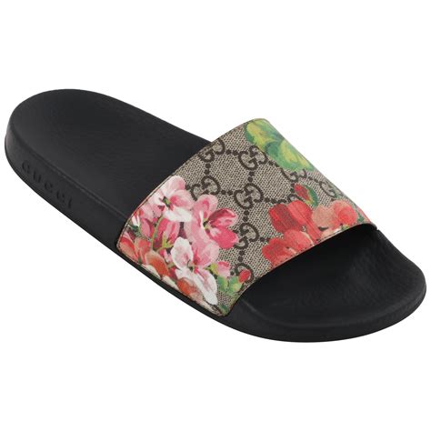 gucci gg blooms slides fake|gucci floral slides size 8.